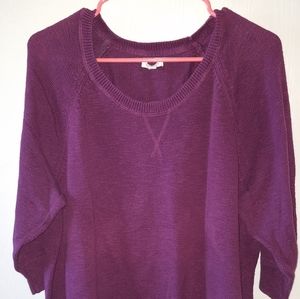 Dark purple sweater